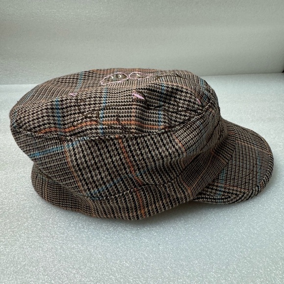 Peter Grimm Cap Driving Hat Medium Brown Floral art 1920s - Picture 3 of 8